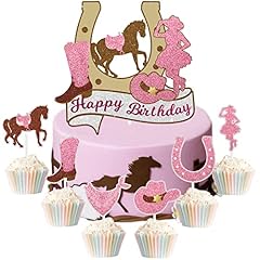 7pcs cowgirl birthday for sale  Delivered anywhere in USA 