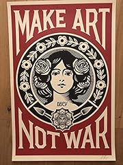 Shepard Fairey - Obey Print Make Art Not War sérigraphie d'occasion  Livré partout en France