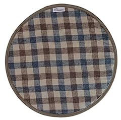 Checked blue brown for sale  Delivered anywhere in UK
