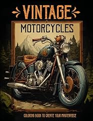 Vintage motorcycles coloring for sale  Delivered anywhere in USA 