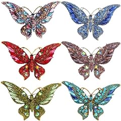 Pieces rhinestone butterfly for sale  Delivered anywhere in USA 
