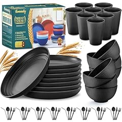 Wheat straw dinnerware for sale  Delivered anywhere in USA 