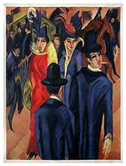 Berlin Street Scene - Ernst Ludwig Kirchner hand-painted oil painting,Modern Abstract Wall decor,Großstaldtbilder Series Art,living room art for sale  Delivered anywhere in Canada