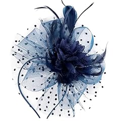 Pcs blue fascinator for sale  Delivered anywhere in UK