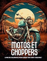 Livre coloriage motos d'occasion  Livré partout en France