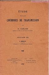 Etude courroies transmission d'occasion  Livré partout en France