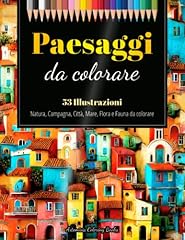 Paesaggi colorare illustrazion usato  Spedito ovunque in Italia 