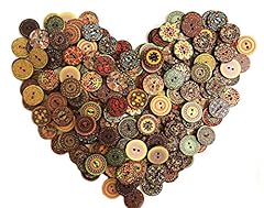 200pcs wood buttons for sale  Delivered anywhere in USA 