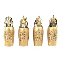 Gold egyptian canopic for sale  Delivered anywhere in UK