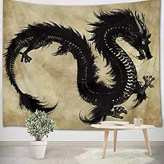 Black dragon tapestry for sale  Delivered anywhere in UK