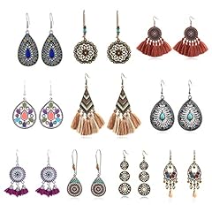 Pairs bohemian earrings for sale  Delivered anywhere in USA 