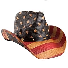 grinderPUNCH Classic USA American Flag Cowboy Hat, for sale  Delivered anywhere in Canada