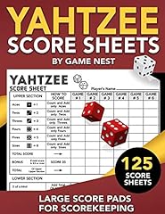 Yahtzee score sheets for sale  Delivered anywhere in USA 