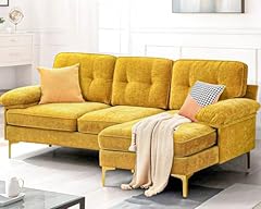 Yellow sectional couch for sale  Delivered anywhere in USA 