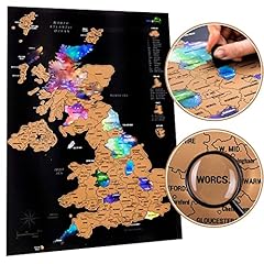 Scratchable map poster for sale  Delivered anywhere in UK