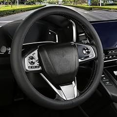 Black leather steering for sale  Delivered anywhere in USA 