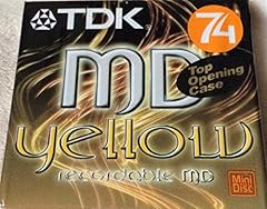 Tdk minidisc yellow for sale  Delivered anywhere in UK