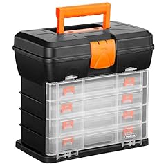 VonHaus Utility Tool Box Storage Organiser Case with, used for sale  Delivered anywhere in UK
