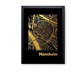 Mannheim map wandbild gebraucht kaufen  Wird an jeden Ort in Deutschland