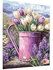 Diamond painting fiori usato  Spedito ovunque in Italia 