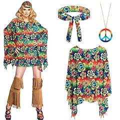 Costume hippie donna usato  Spedito ovunque in Italia 