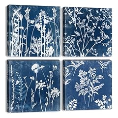 Navy blue botanical for sale  Delivered anywhere in USA 