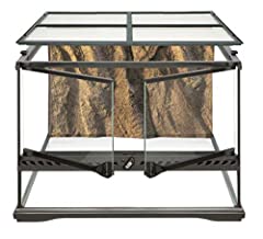 Exo Terra Short All Glass Terrarium, 18 by 18 by 12-Inch, used for sale  Delivered anywhere in USA 