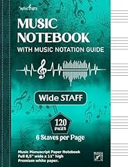 Music notebook wide for sale  Delivered anywhere in UK