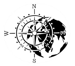 Kompass aufkleber kompassrose gebraucht kaufen  Wird an jeden Ort in Deutschland