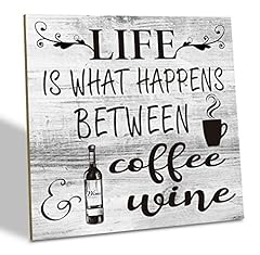 Coffee wine sign for sale  Delivered anywhere in USA 