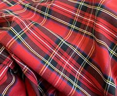 Cotton tartan fabric for sale  Delivered anywhere in UK
