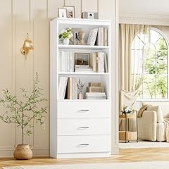 Fotosok white bookshelf for sale  Delivered anywhere in USA 