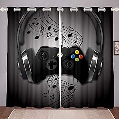 Games curtains black for sale  Delivered anywhere in UK