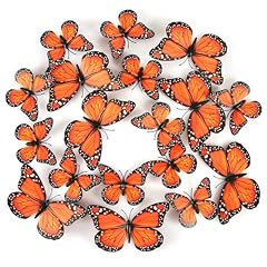 24pcs monarch butterfly for sale  Delivered anywhere in UK