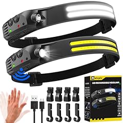 Head torch rechargeable for sale  Delivered anywhere in UK