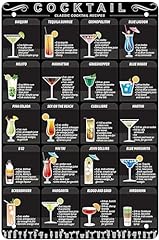 Cocktail menu retro for sale  Delivered anywhere in USA 