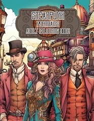 Steampunk portraits colouring for sale  Delivered anywhere in USA 