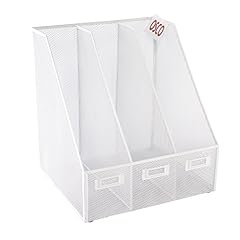 OSCO Arctic White Wire Mesh Triple Magazine Rack for sale  Delivered anywhere in UK