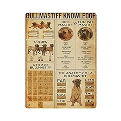 Bullmastiff knowledge targa usato  Spedito ovunque in Italia 