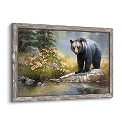 Bear prints wooden for sale  Delivered anywhere in USA 