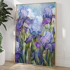 Iris flower wall for sale  Delivered anywhere in USA 