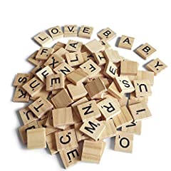 200PCS Scrabble Letters for Crafts - Wood Scrabble for sale  Delivered anywhere in USA 