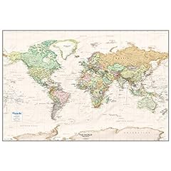 Large laminated map for sale  Delivered anywhere in USA 