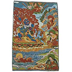 Used, Tibetan Thangka Tapestry Painting Silk Embroidery Padmasambhava for sale  Delivered anywhere in Canada