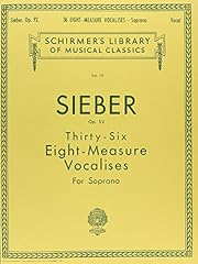 36 Eight-Measure Vocalises, Op. 92: Schirmer Library for sale  Delivered anywhere in Canada