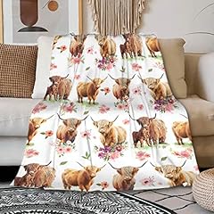 Highland cow blanket for sale  Delivered anywhere in USA 