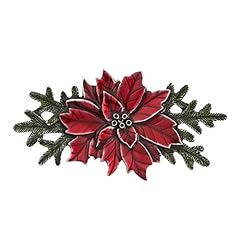Danforth poinsettia brooch for sale  Delivered anywhere in USA 