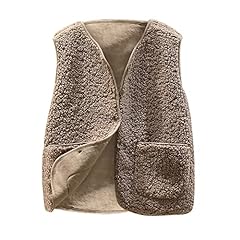 Teddy fleece gilet for sale  Delivered anywhere in UK