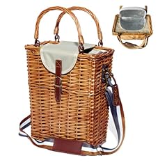 Handwoven insulated picnic for sale  Delivered anywhere in USA 