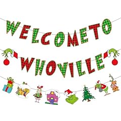 Welcome whoville banner for sale  Delivered anywhere in USA 